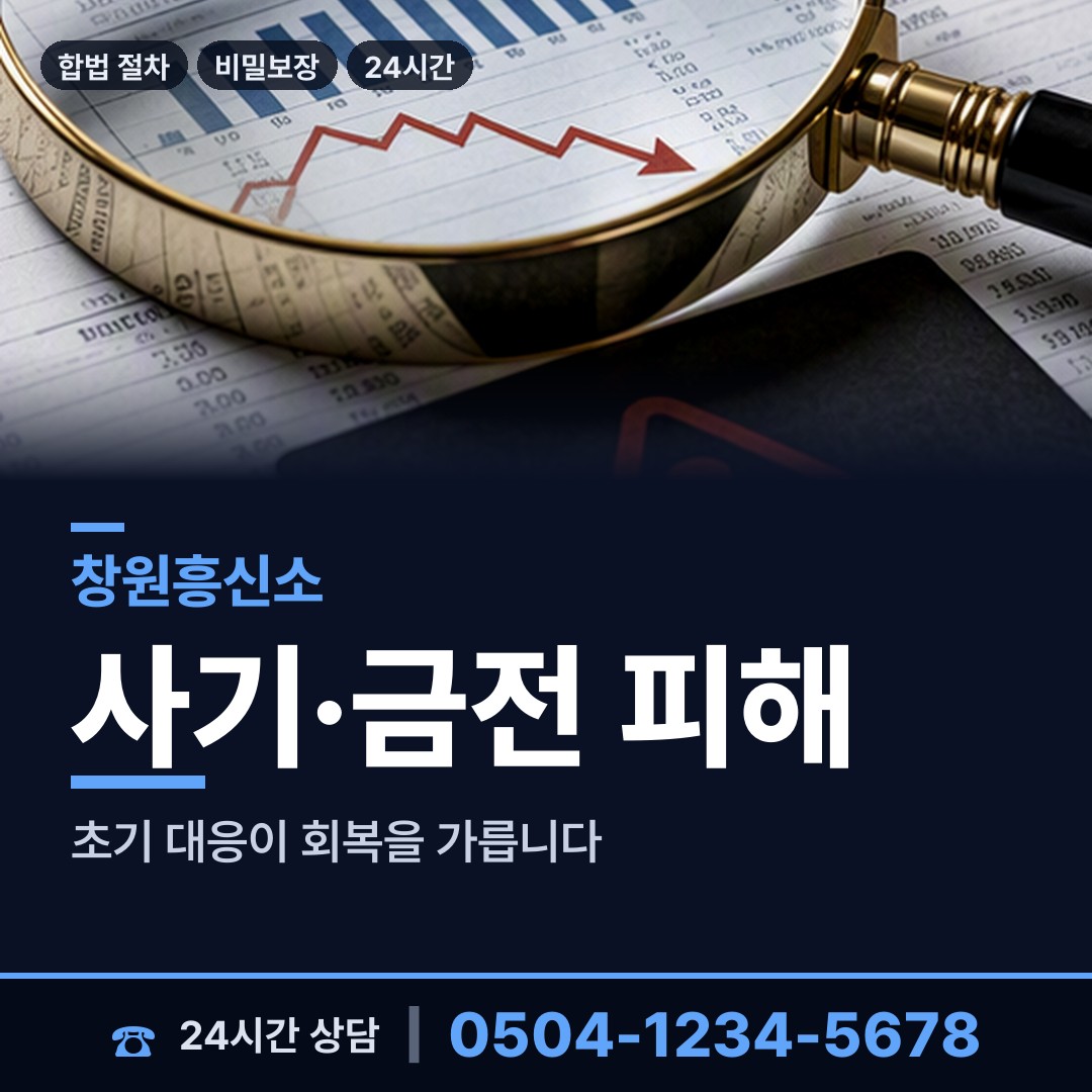 창원 팔룡동 보증금사기 상담 안내